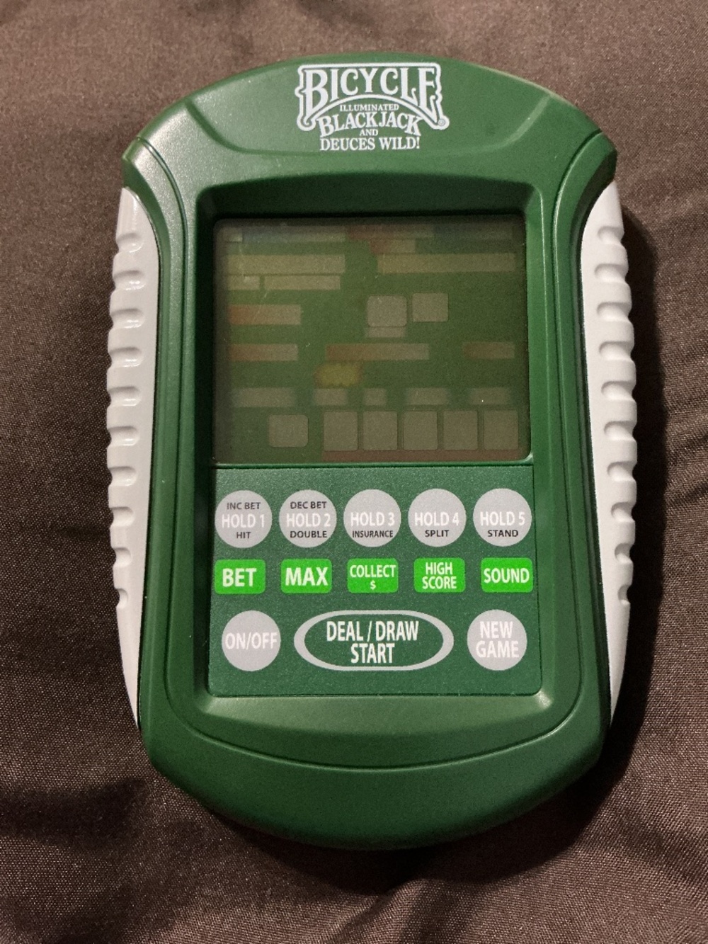 2007 Techno Source Bicycle Illuminated Black Jack and Deuces Wild Handheld game